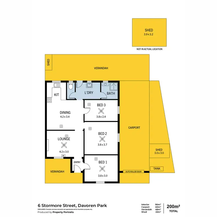 Floorplan of Homely house listing, 6 Stormore Street, Davoren Park SA 5113