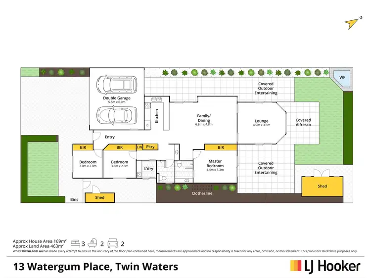 Floorplan of Homely house listing, 13 Watergum Place, Twin Waters QLD 4564