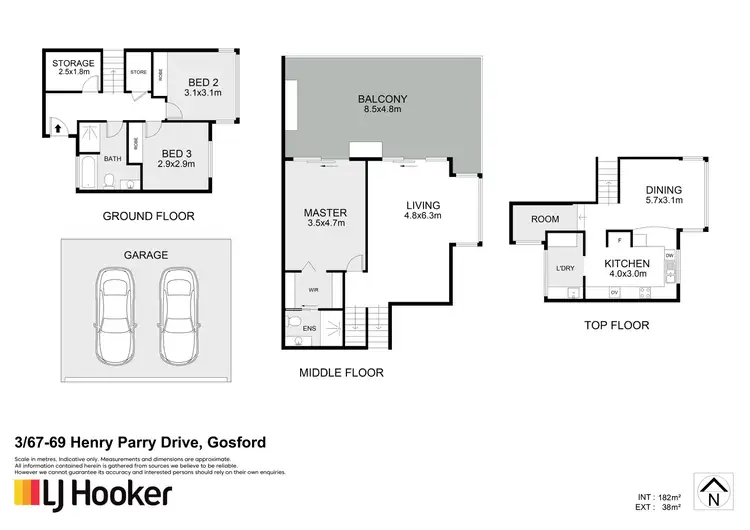 Floorplan of Homely apartment listing, 3/67-69 Henry Parry Drive, Gosford NSW 2250