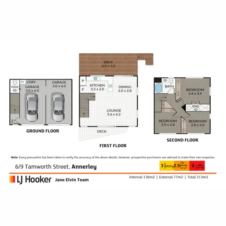 Floorplan of Homely townhouse listing, 6/9 Tamworth Street, Annerley QLD 4103