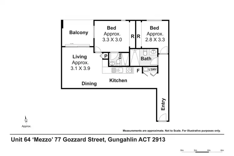 Floorplan of Homely apartment listing, 64/77 Gozzard Street, Gungahlin ACT 2912