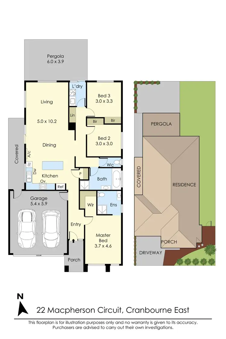 Floorplan of Homely house listing, 22 MacPherson Circuit, Cranbourne East VIC 3977