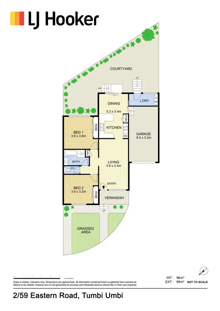 Floorplan of Homely villa listing, 2/59 Eastern Road, Tumbi Umbi NSW 2261