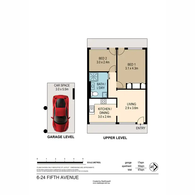 Floorplan of Homely unit listing, 6/24 Fifth Avenue, Kedron QLD 4031