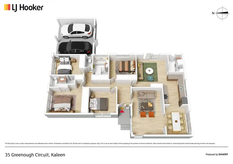 Floorplan of Homely house listing, 35 Greenough Circuit, Kaleen ACT 2617