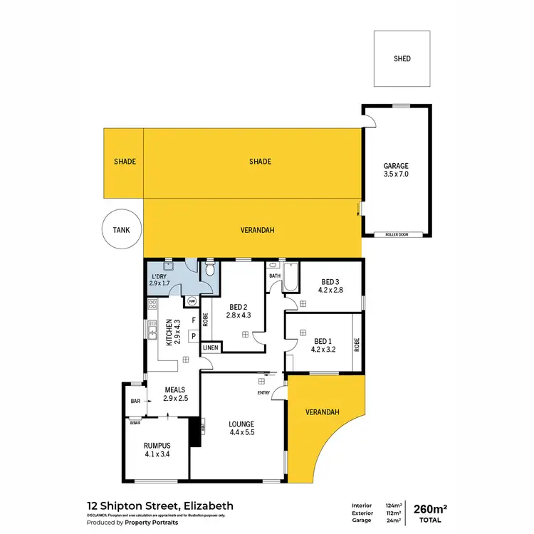 Floorplan of Homely house listing, 12 Shipton Street, Elizabeth SA 5112