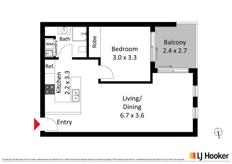 Floorplan of Homely apartment listing, 15/32 Stockdale Street, Dickson ACT 2602