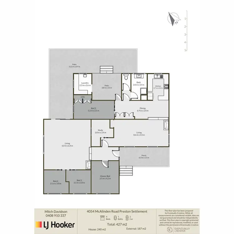 Floorplan of Homely house listing, 4054 McAlinden Road, Preston Settlement WA 6225