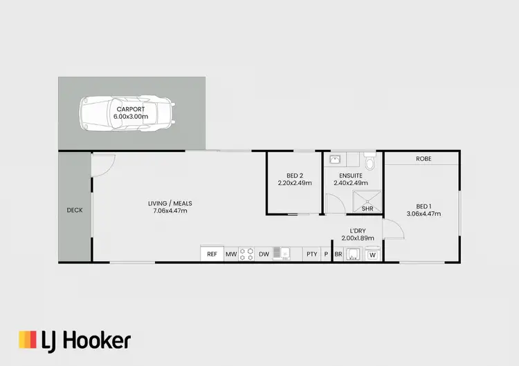 Floorplan of Homely unit listing, Unit RO1/2143 Princes Highway, Swan Reach VIC 3903