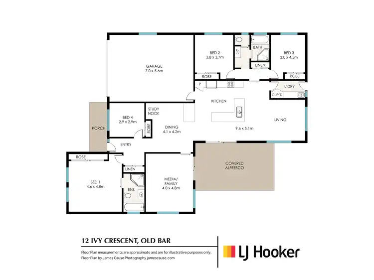 Floorplan of Homely house listing, 12 Ivy Crescent, Old Bar NSW 2430