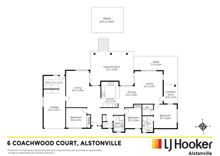 Floorplan of Homely house listing, 6 Coachwood Court, Alstonville NSW 2477