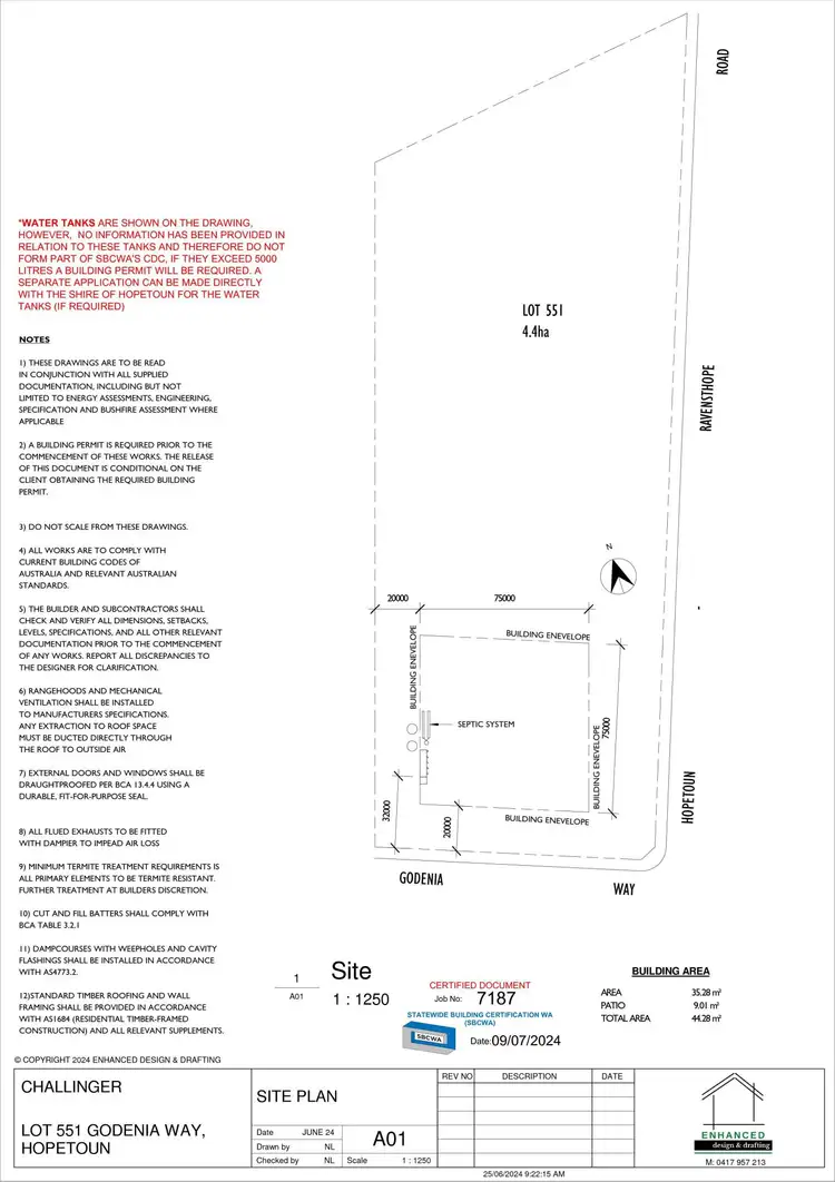 Floorplan of Homely land listing, Lot 511/ Godenia Way, Hopetoun WA 6348