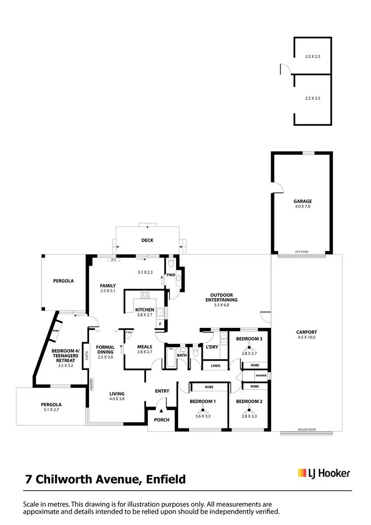 Floorplan of Homely house listing, 7 Chilworth Ave, Enfield SA 5085