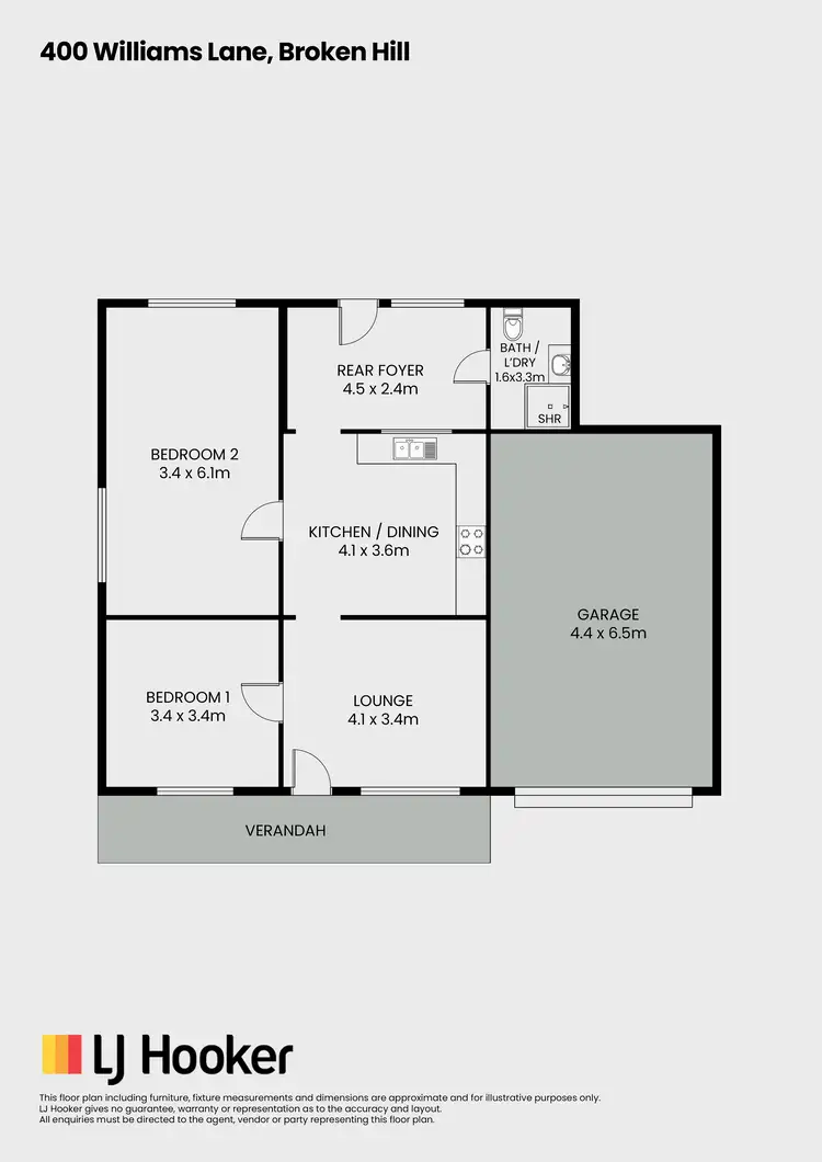 Floorplan of Homely house listing, 400 Williams Lane, Broken Hill NSW 2880