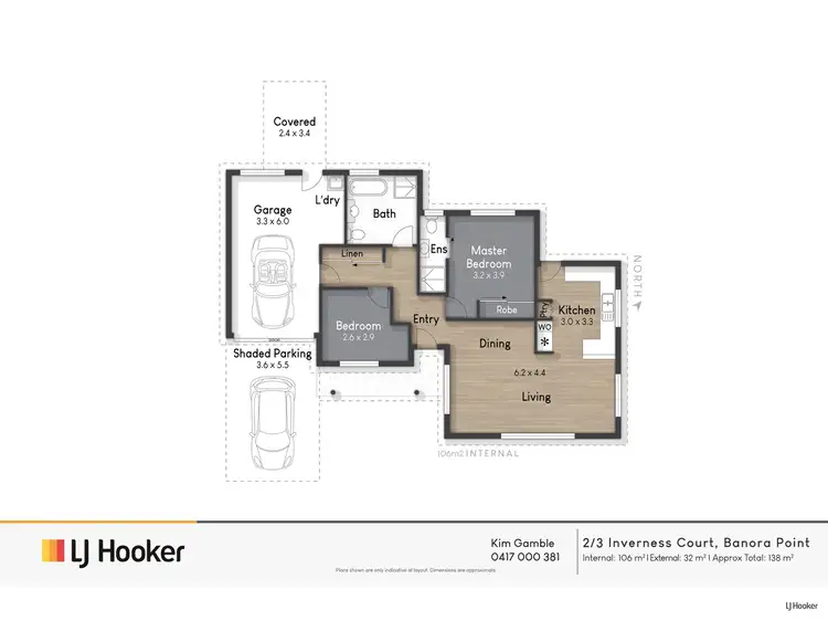 Floorplan of Homely semi-detached listing, 2/3 Inverness Court, Banora Point NSW 2486