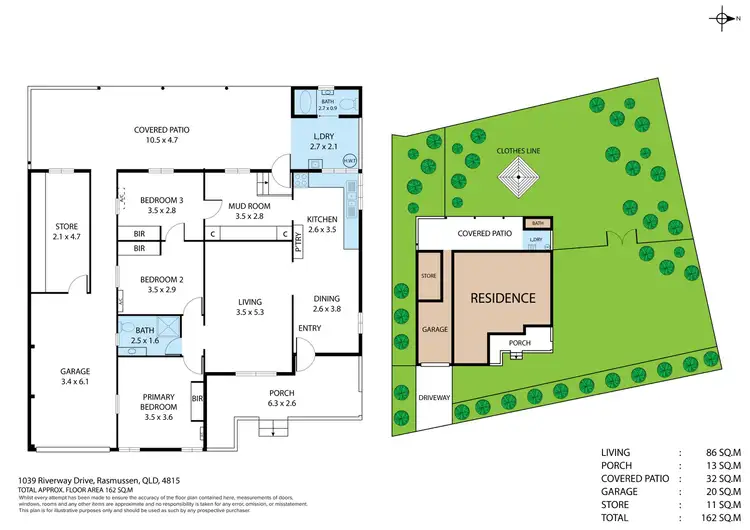 Floorplan of Homely house listing, 1039 Riverway Drive, Rasmussen QLD 4815