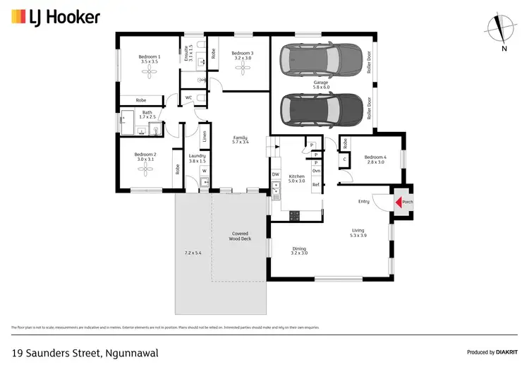 Floorplan of Homely house listing, 19 Saunders Street, Ngunnawal ACT 2913