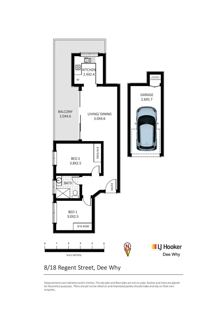 Floorplan of Homely apartment listing, 8/18 Regent Street, Dee Why NSW 2099