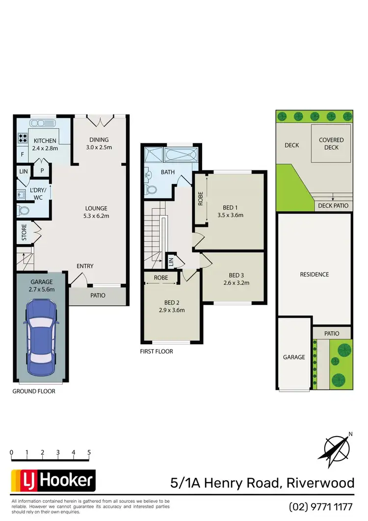 Floorplan of Homely townhouse listing, 5/1A Henry Road, Riverwood NSW 2210