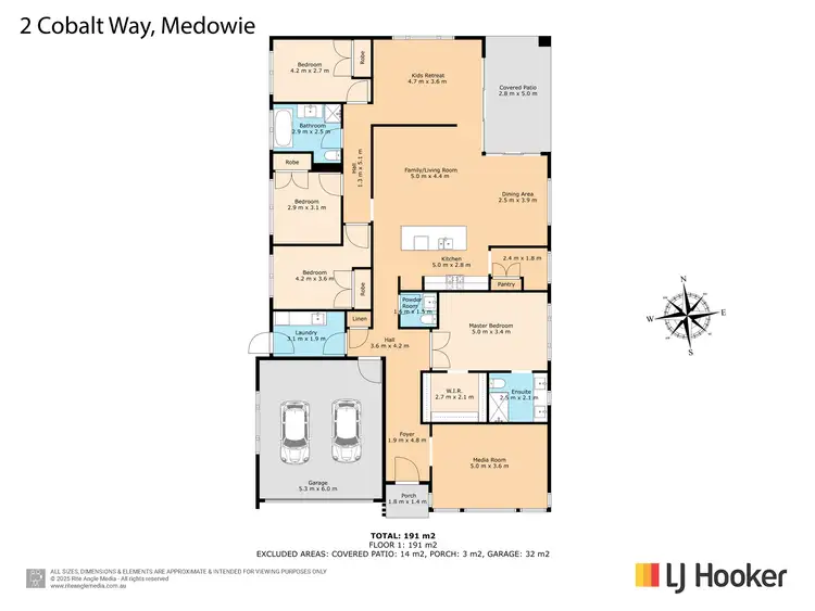 Floorplan of Homely house listing, 2 Cobalt Way, Medowie NSW 2318