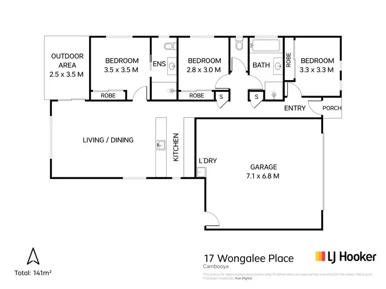 Floorplan of Homely house listing, 17 Wongalee Place, Cambooya QLD 4358