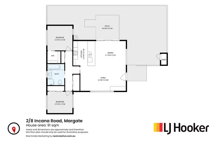Floorplan of Homely unit listing, 2/8 Incana Road, Margate TAS 7054