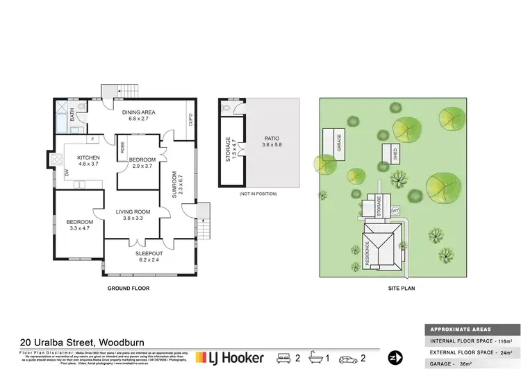 Floorplan of Homely house listing, 20 Uralba Street, Woodburn NSW 2472