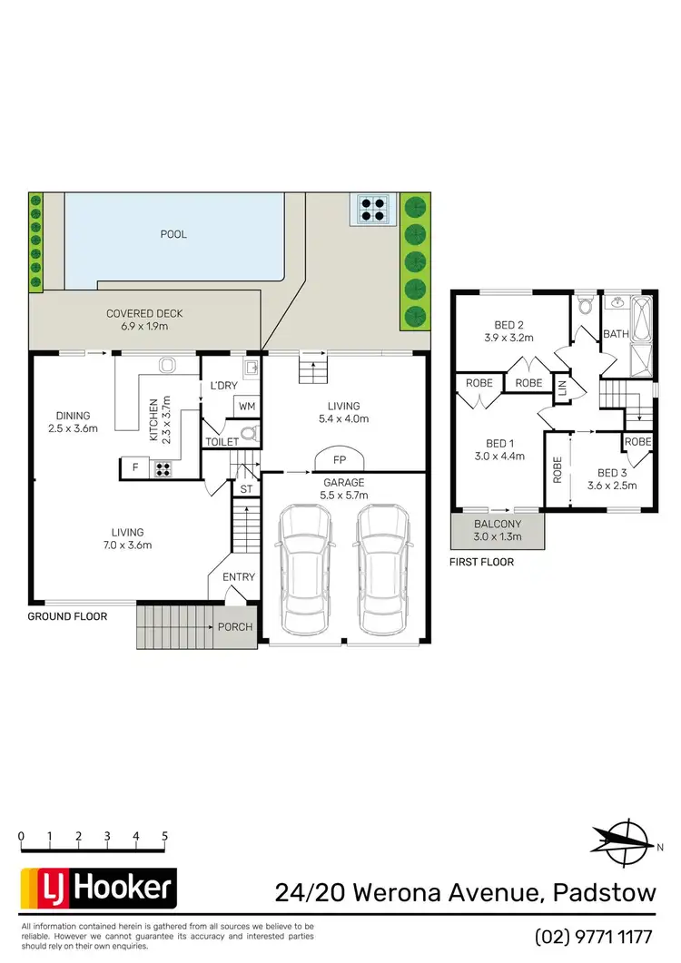 Floorplan of Homely townhouse listing, 24/20 Werona Avenue, Padstow NSW 2211