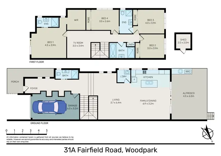 Floorplan of Homely house listing, 31A Fairfield Road, Woodpark NSW 2164