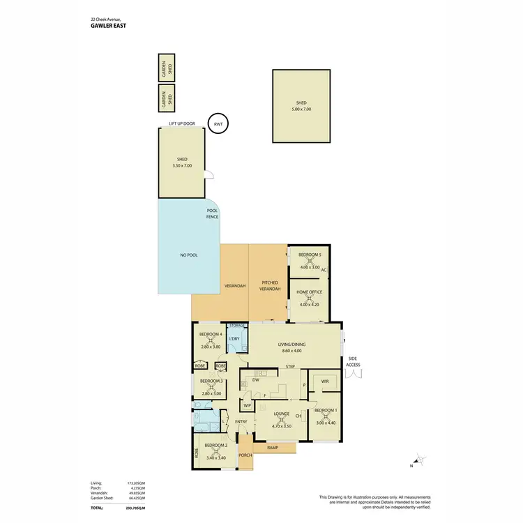 Floorplan of Homely house listing, 22 Cheek Avenue, Gawler East SA 5118