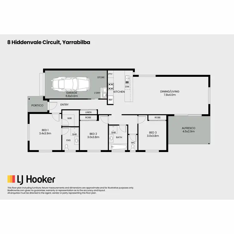 Floorplan of Homely house listing, 8 Hiddenvale Circuit, Yarrabilba QLD 4207