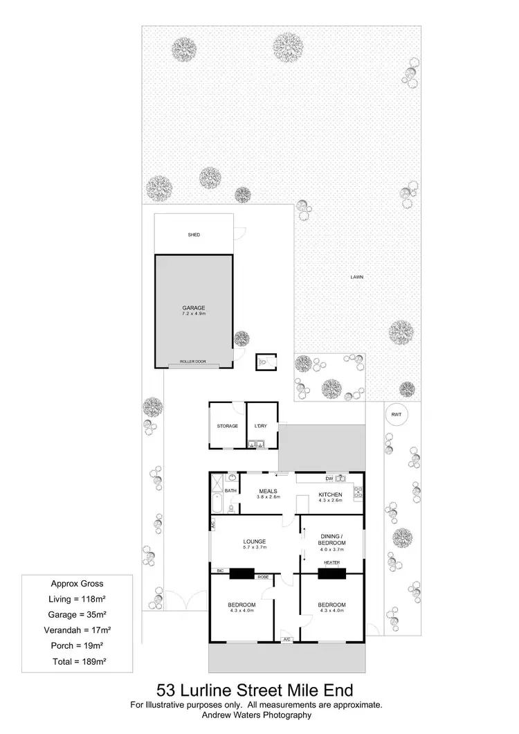 Floorplan of Homely house listing, 53 Lurline Street, Mile End SA 5031