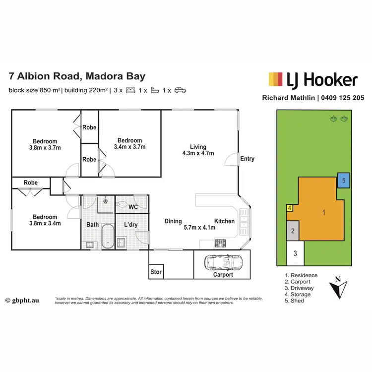 Floorplan of Homely house listing, 7 Albion Road, Madora Bay WA 6210