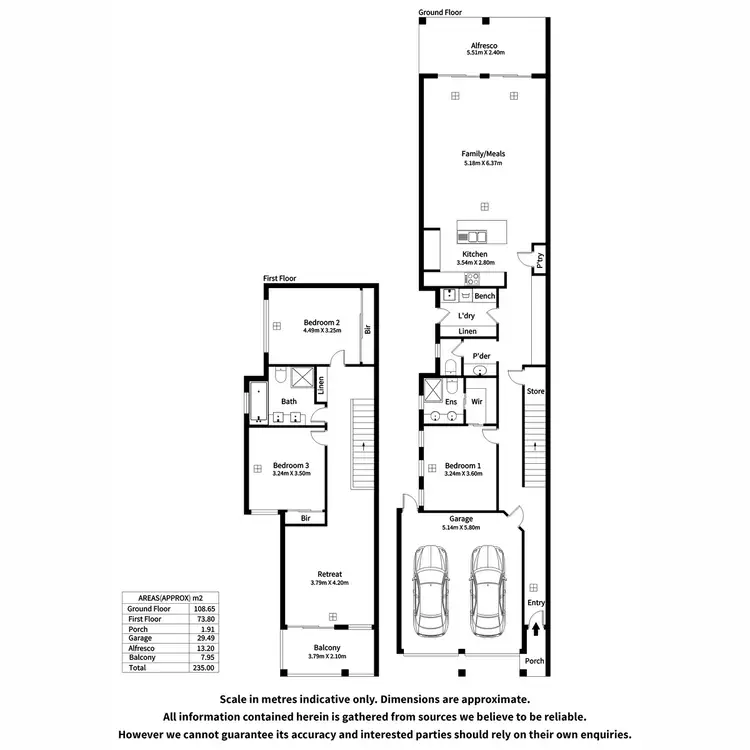 Floorplan of Homely house listing, 136B Reid Avenue, Magill SA 5072