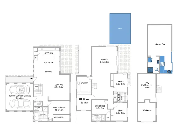 Floorplan of Homely house listing, 12 Bel-Air Drive, Whitfield QLD 4870