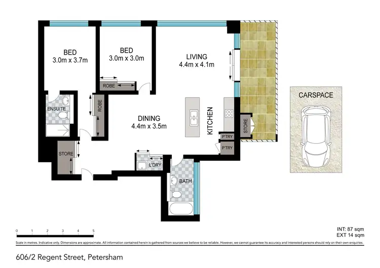 Floorplan of Homely apartment listing, Apartment 606/2 Regent Street, Petersham NSW 2049