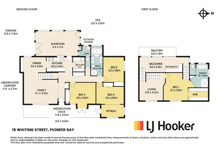Floorplan of Homely house listing, 16 Whiting Street, Pioneer Bay VIC 3984