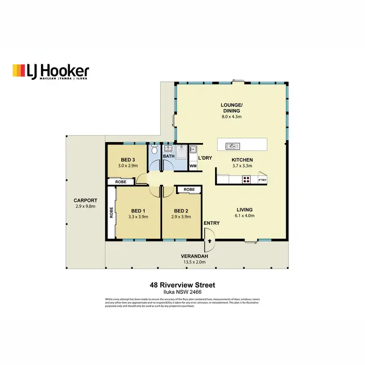 Floorplan of Homely house listing, 48 Riverview Street, Iluka NSW 2466