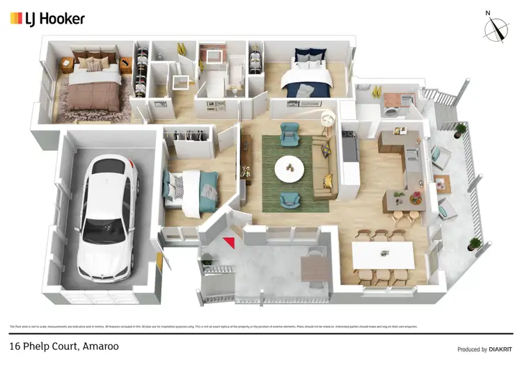 Floorplan of Homely house listing, 16 Phelp Court, Amaroo ACT 2914
