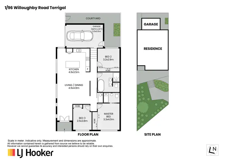 Floorplan of Homely semi-detached listing, 1/96 Willoughby Road, Terrigal NSW 2260