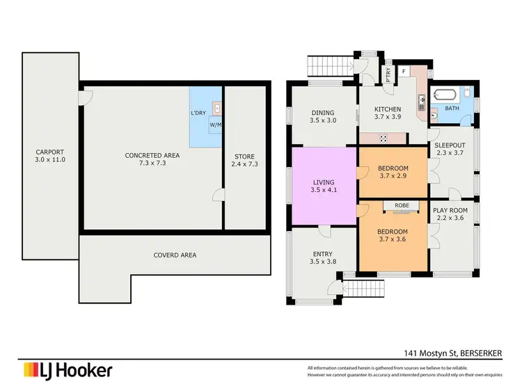 Floorplan of Homely house listing, 141 Mostyn Street, Berserker QLD 4701