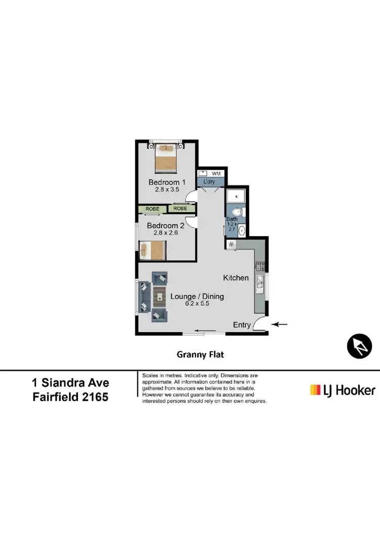 Floorplan of Homely house listing, 1 Siandra Avenue, Fairfield NSW 2165