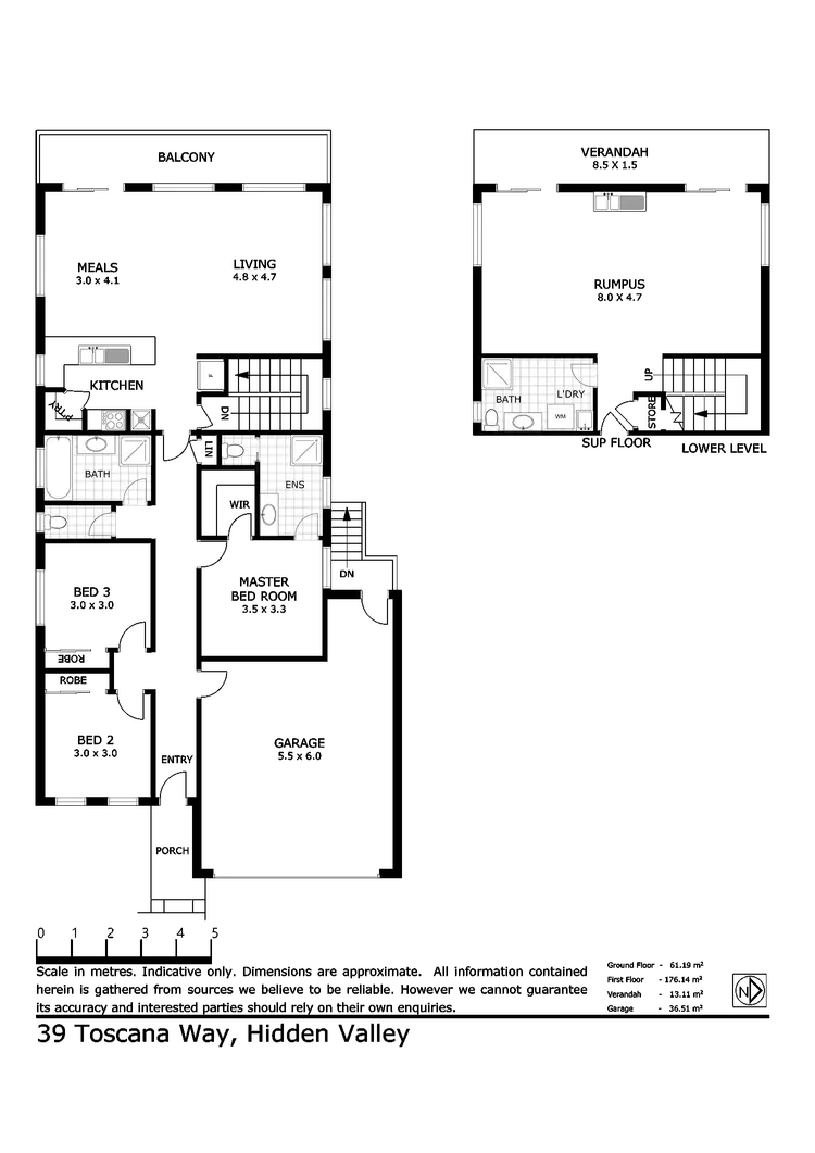 Floorplan of Homely house listing, 39 Toscana Way, Hidden Valley VIC 3756