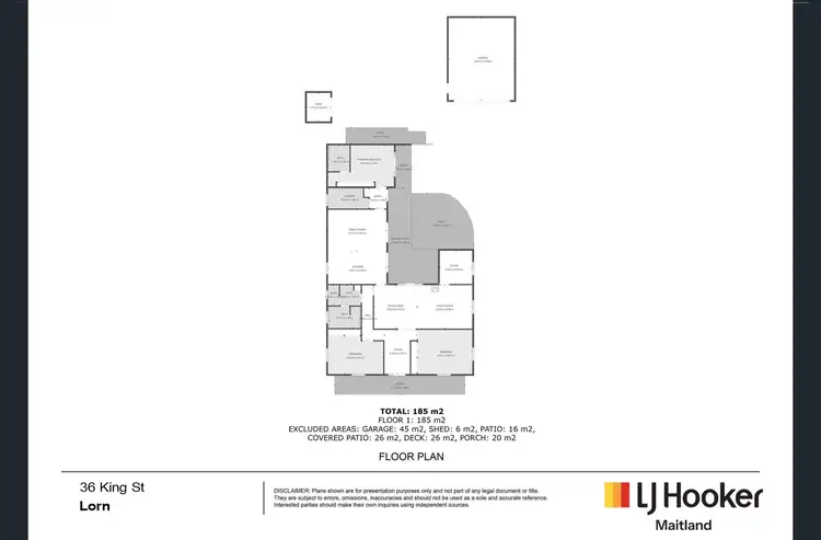 Floorplan of Homely house listing, 36 King Street, Lorn NSW 2320