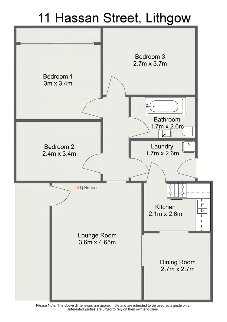 Floorplan of Homely house listing, 11 Hassan Street, Lithgow NSW 2790
