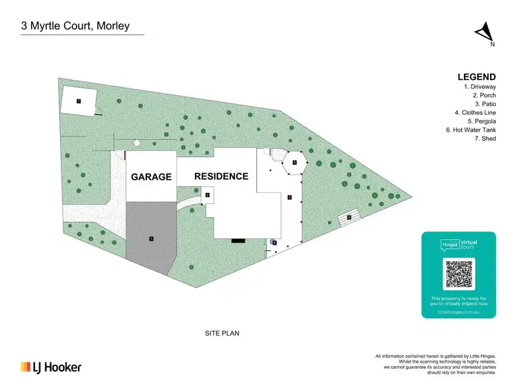 Floorplan of Homely house listing, 3 Myrtle Court, Morley WA 6062