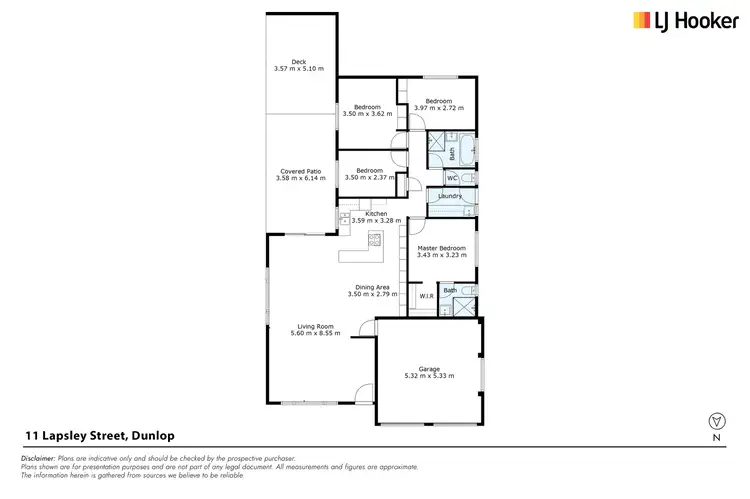 Floorplan of Homely house listing, 11 Lapsley Street, Dunlop ACT 2615