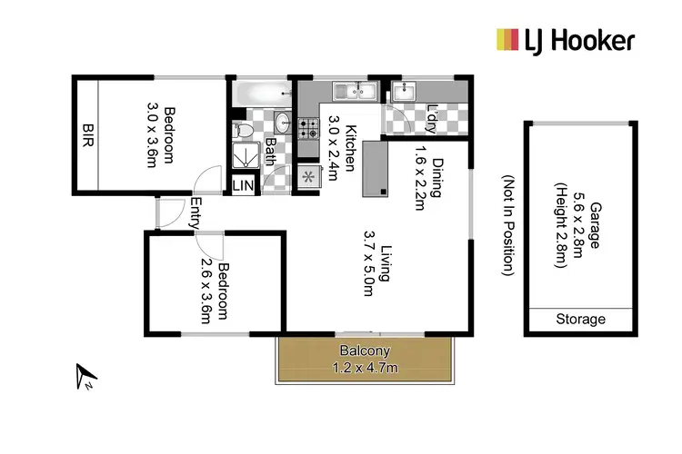 Floorplan of Homely unit listing, 26/4-12 Huxtable Avenue, Lane Cove NSW 2066