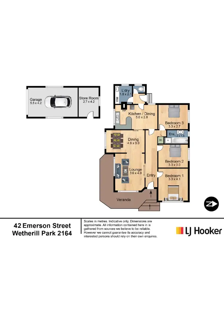 Floorplan of Homely house listing, 42 Emerson and 53 Shakespeare St, Wetherill Park NSW 2164