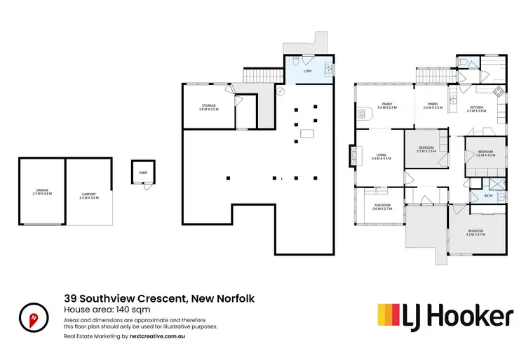 Floorplan of Homely house listing, 39 Southview Crescent, New Norfolk TAS 7140